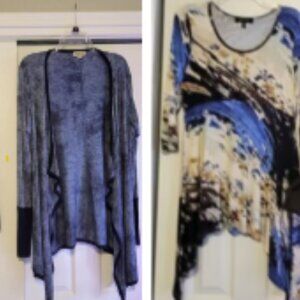 BUNDLE OF 4 Tops, One World XL wrap - 1 XL Lysse Top-Karen Kane -Shein